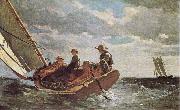 Winslow Homer Breezing up oil painting artist